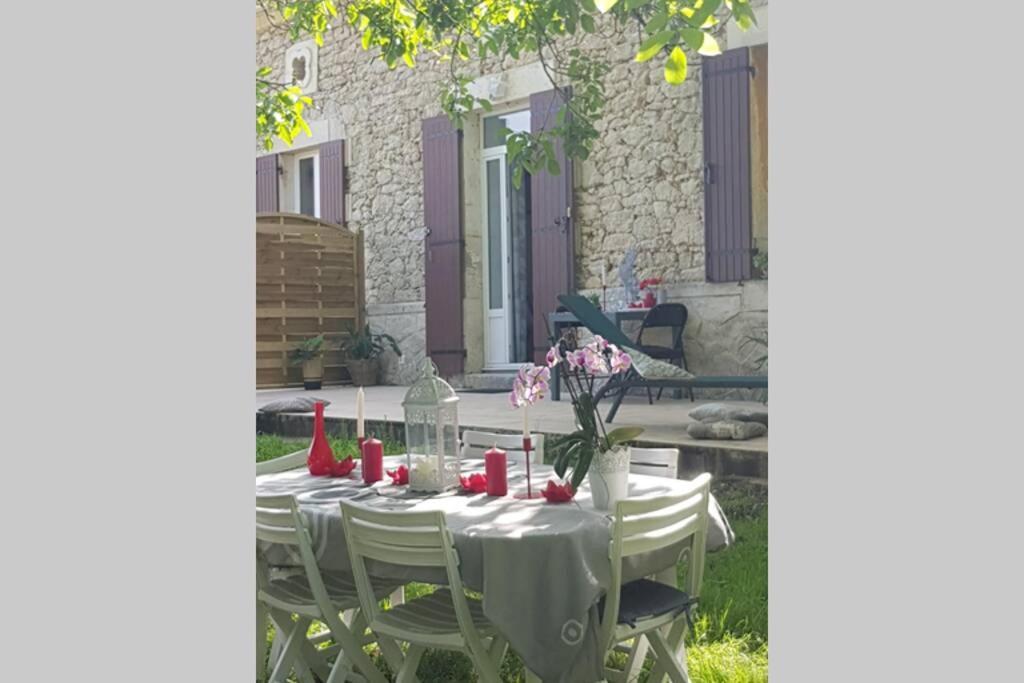 Gîte à la campagne tout confort Montazeau Exterior foto