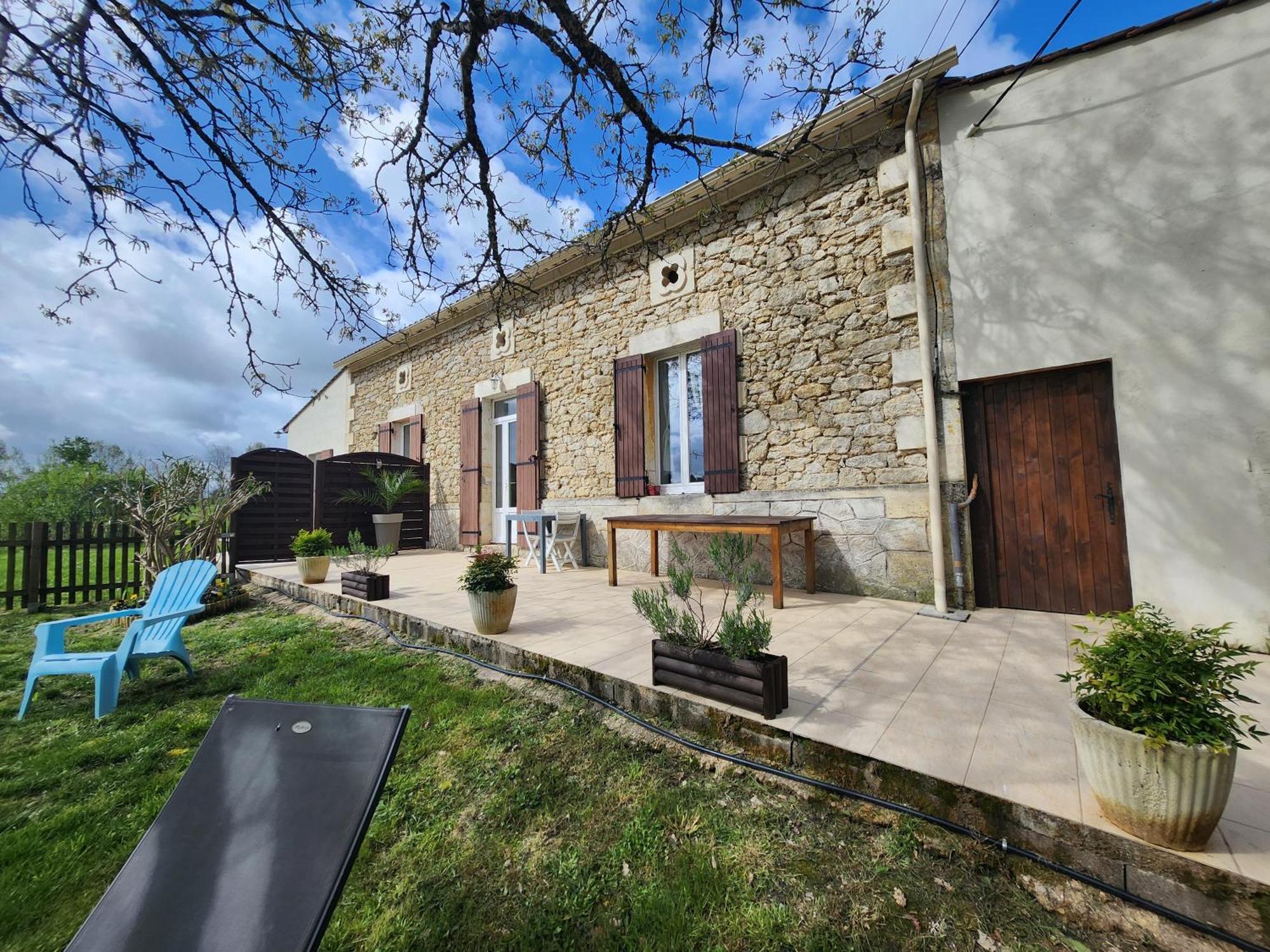 Gîte à la campagne tout confort Montazeau Exterior foto